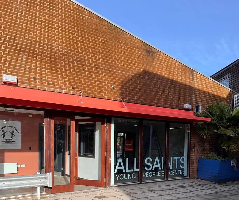Entrance to All Saints Youth Project in Kings Heath