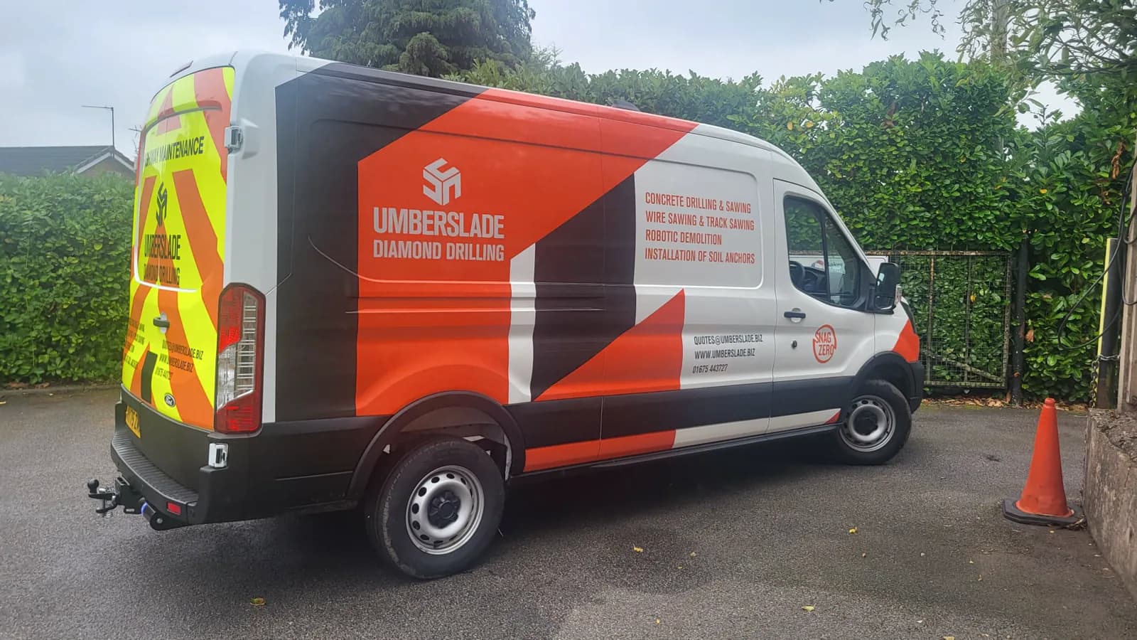Umberslade Diamond Drilling van graphics completed by Baker Ward Signwriting