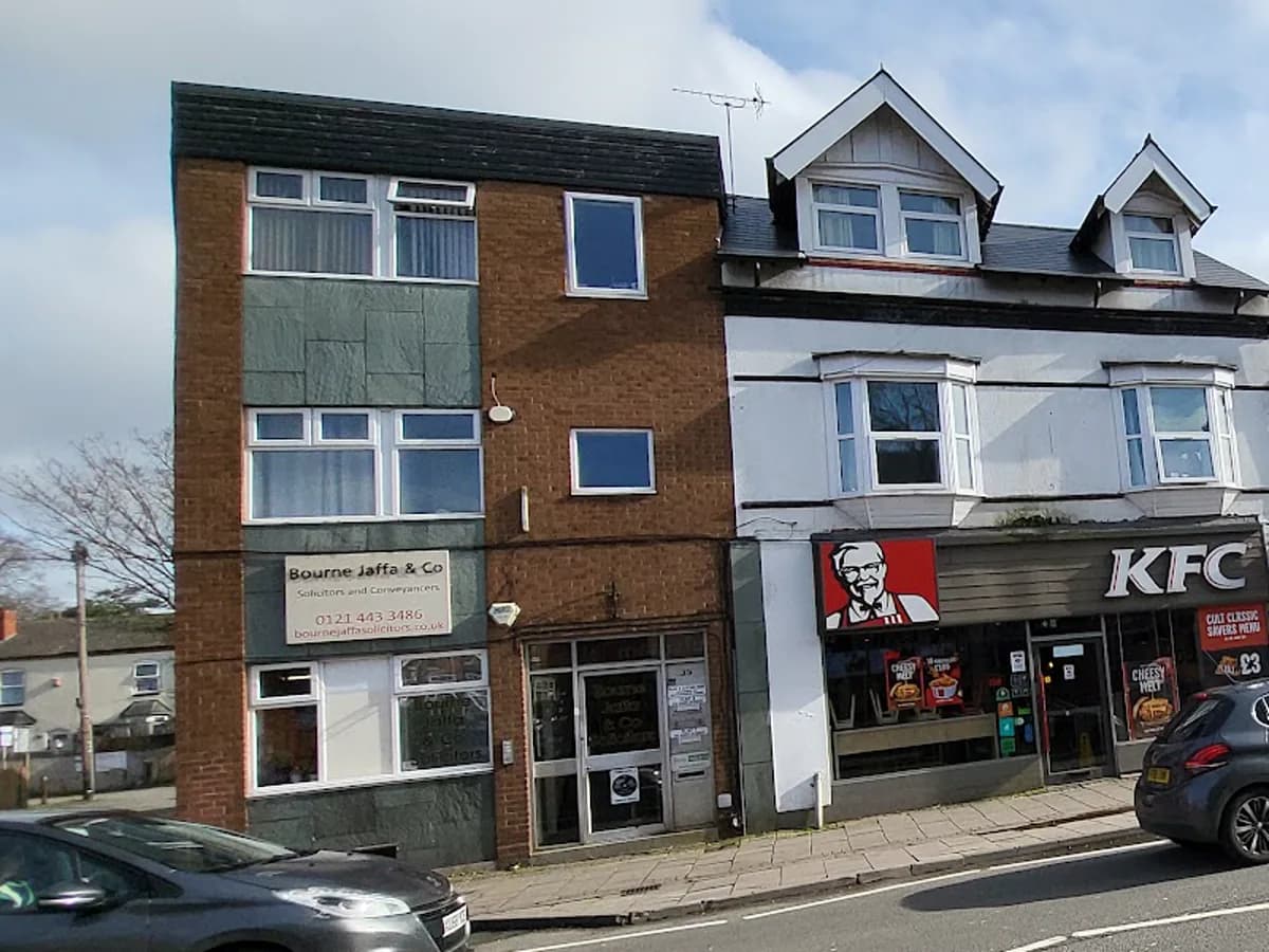 Bourne Jaffa and Co office at 35 High Street in Kings Heath