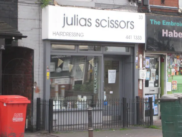 Shopfront for Julia's Scissors
