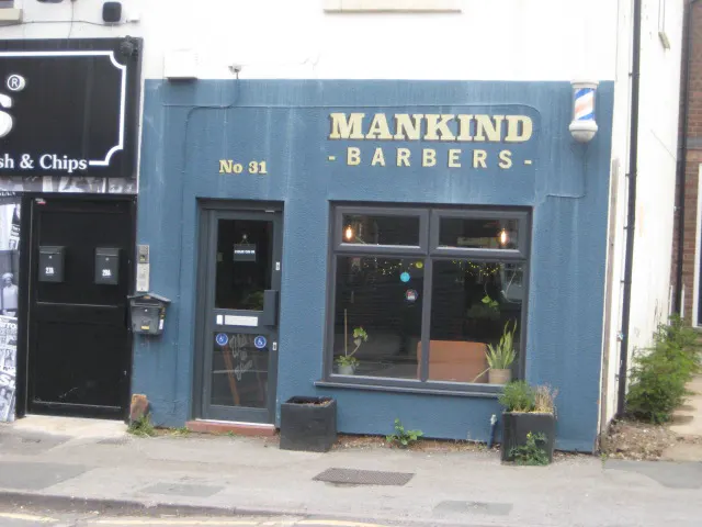 Shopfront for Mankind Barbers