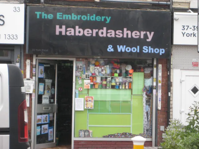 Shopfront for The Embroidery, Haberdashery and Wool Shop