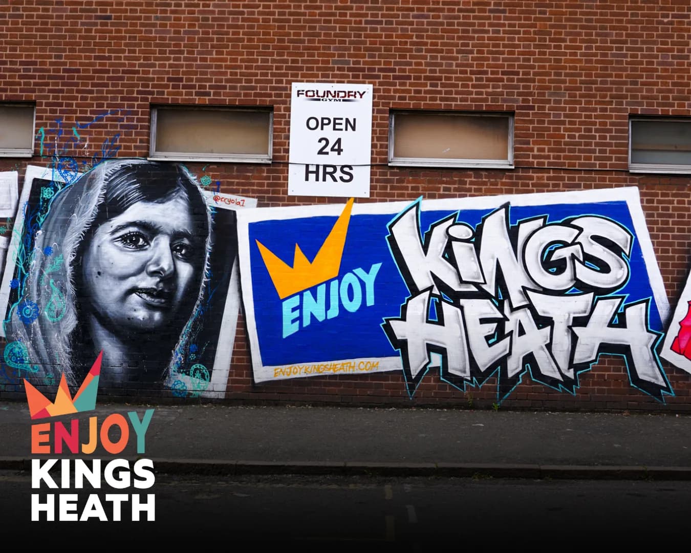 Enjoy Kings Heath mural celebrating the local high street