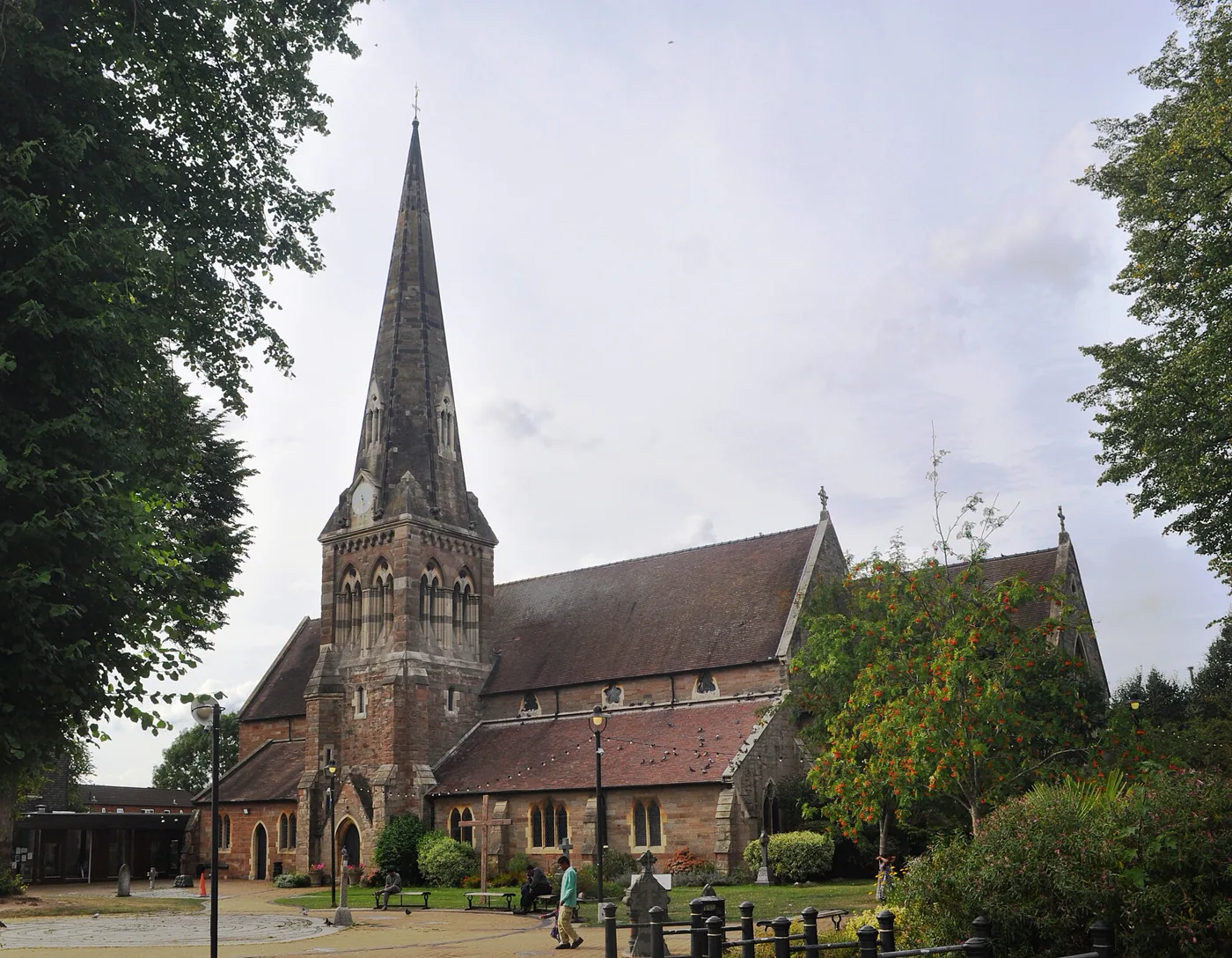 All Saints Church viewed from Kings Heath Village Square