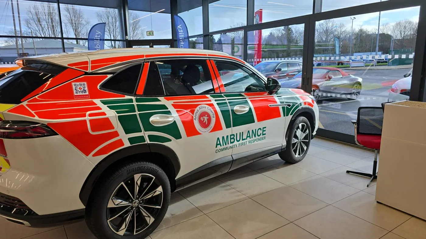 Arrive Alive ambulance response vehicle ready for service