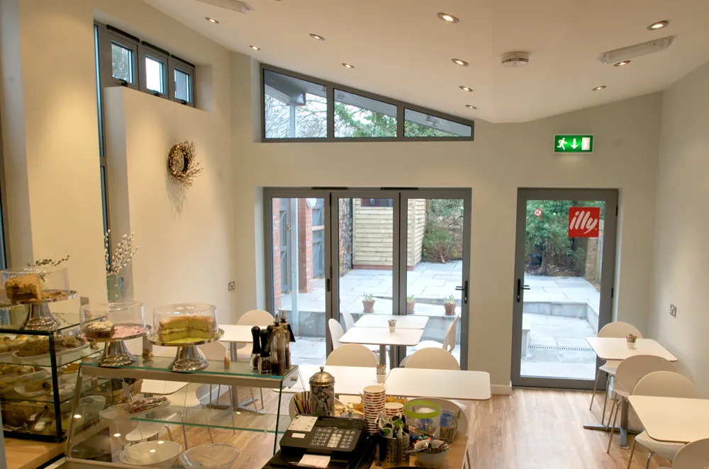 Bright glazed room created with Avonview windows and doors