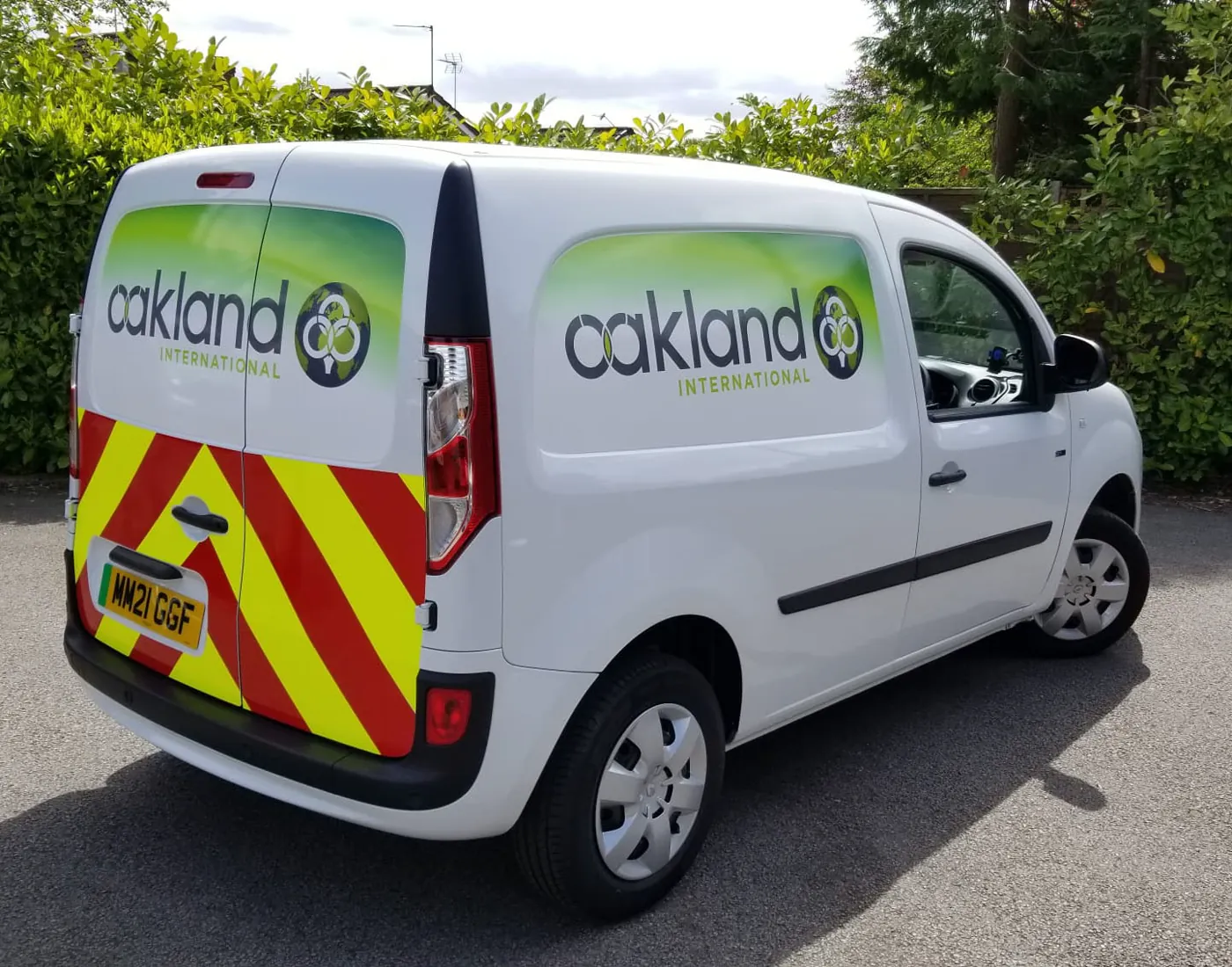 Oakland commercial van livery completed by Baker Ward