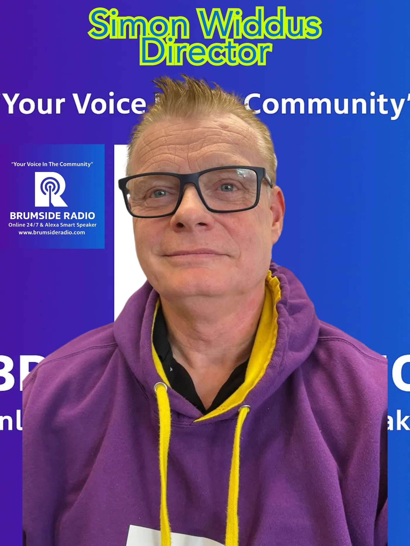 Brumside Radio director Simon Widus