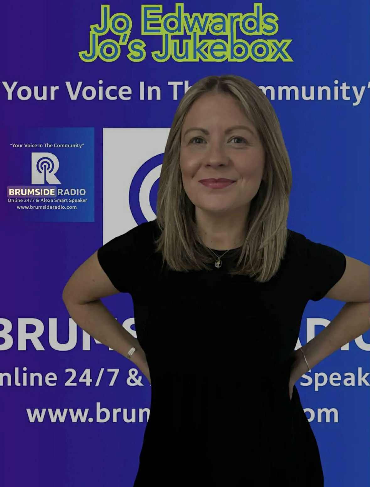 Brumside Radio presenter Jo Edwards