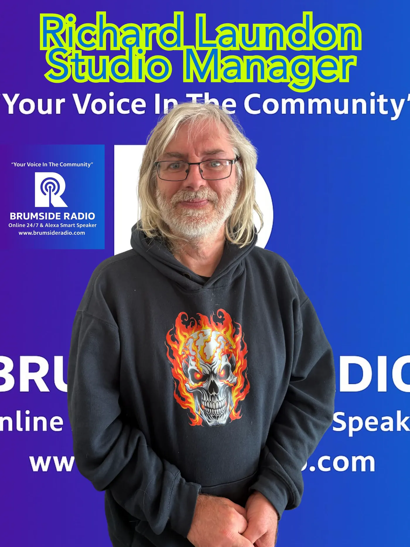 Brumside Radio studio manager Richard Laundon
