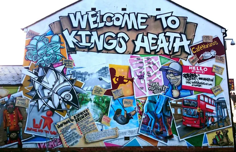 Kings Heath mural featured by Eaton Mortgages and Protection