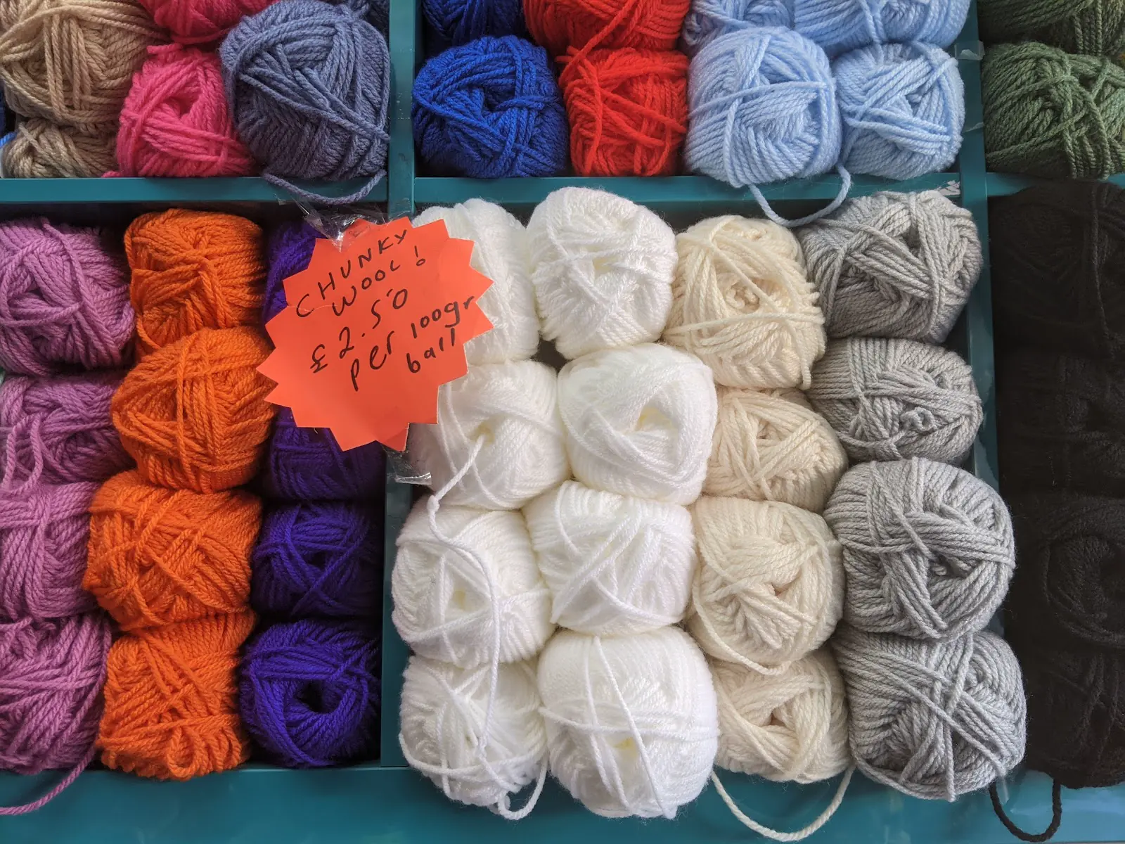 Colourful wool and yarn stocked by The Embroidery, Haberdashery and Wool Shop