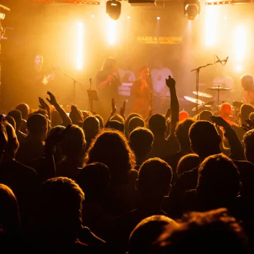 Live music audience at the Hare and Hounds in Kings Heath