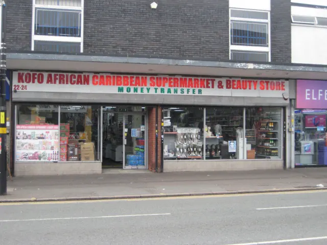 Shopfront for Kofo African Caribbean Supermarket and Beauty Store