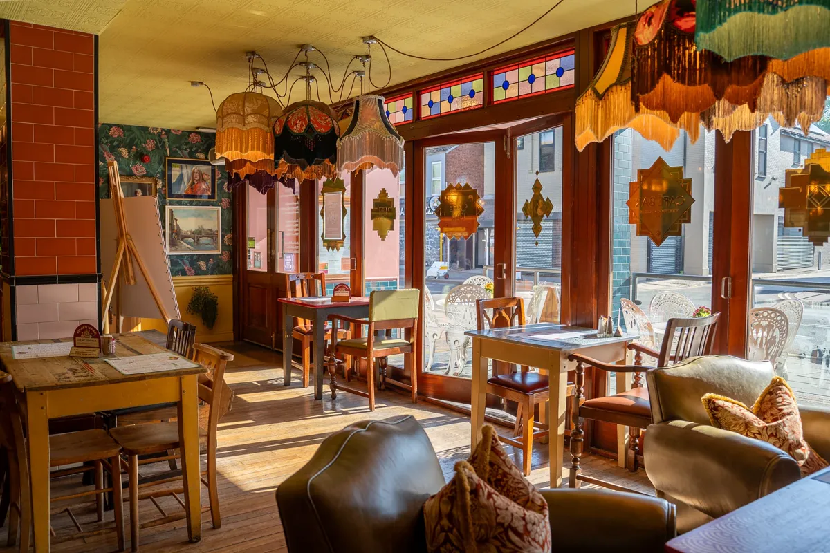 Main dining room inside Loco Lounge