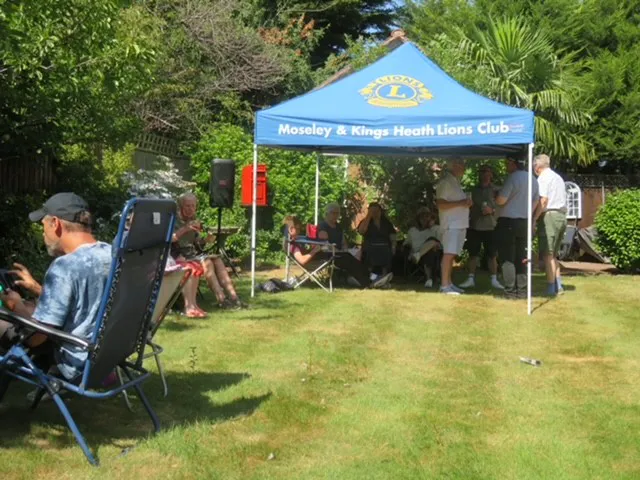 Moseley and Kings Heath Lions Club tent at a community gathering