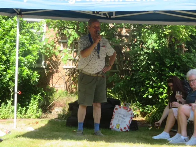 Moseley and Kings Heath Lions Club speaking at a community event