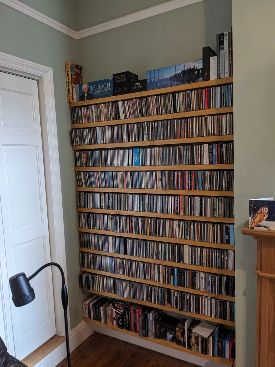 Bespoke alcove shelving built by Oz the Carpenter