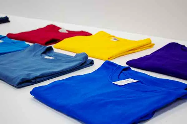 Custom printed clothing produced by Printigo