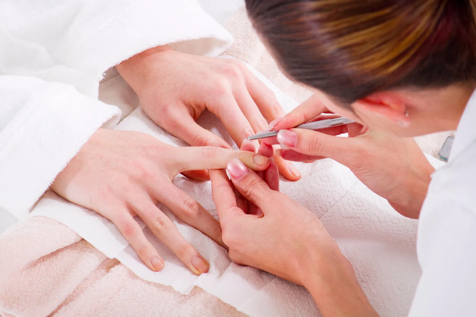 Manicure treatment at Respa Beauty