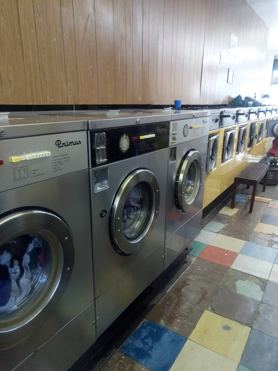 Laundry machines inside Swift Launderette on Poplar Road