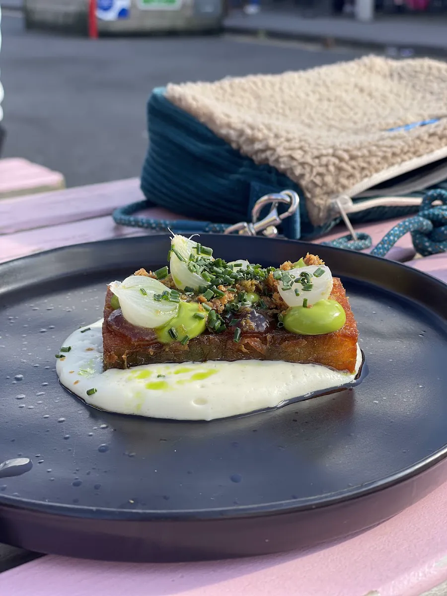 Small plate served during a food pop-up at The Juke